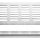 Grade Ventilação Alumínio Fosco Retangular 8x40cm