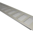 Grade Ventilação Alumínio Fosco Retangular 8x40cm