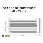 Grade Ventilacao Superfície Pvc 44x24cm Sem Tela Westaflex