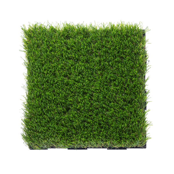 Grama Sintética 20mm 30x30cm em Placa para Encaixe Importada