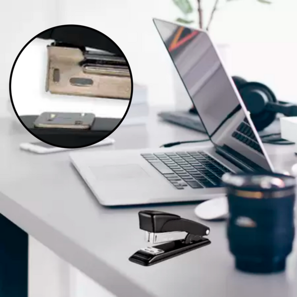 Grampeador De Aço Metálico Encadernação Papelaria Ferramenta