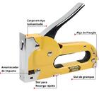 Grampeador Manual Tapeceiro Madeira Pressão Grampos 4 - 8mm +