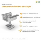 Grampo Cabeceira Ajustável 30mm A 40mm P/solo - Ramagnole