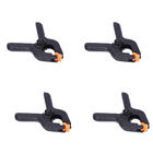 Grampo Marceneiro 4" Garra Jacaré Trava Alta Pressão Kit 4pç