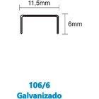 Grampo Para Grampeador 106/6 Galvanizado 2500 Grampos