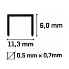 Grampo Reto Zincado 6 X 11,3mm Com 1000 Peças Thompson