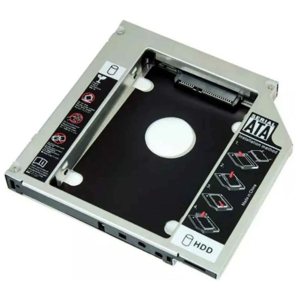 Gravador Adaptador Case Caddy 12.7mm Hd Ssd Dvd Notebook