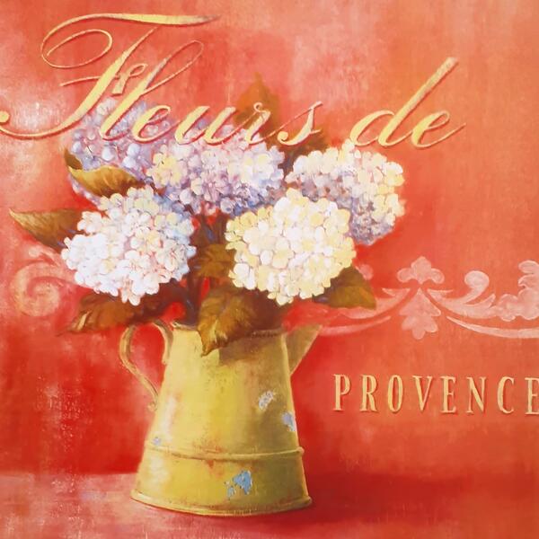 Gravura  Coleção Fleurs Provence 40 X 40 Cm