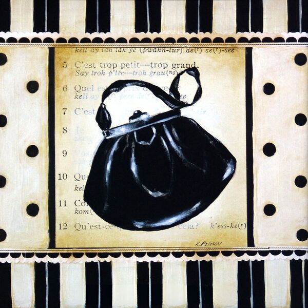 Gravura  Coleção Shopping Bolsas 30 X 30 Cm