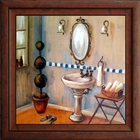 Gravura Banheiro Estilo Francês Iii 25 X 25 Cm