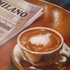 Gravura Coleção Café Milano 50 X 50 Cm