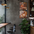 Gravura Coleção Café Milano 50 X 50 Cm