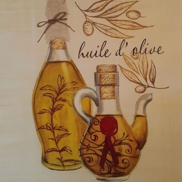 Gravura Coleção Cozinha Huile D'olive 21 X 15,5 Cm