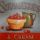 Gravura Coleção Cozinha Morangos 30 X 30 Cm