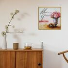 Gravura Coleção Fleurs Provence Ii  40 X 40 Cm