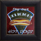 Gravura Coleção Retro Hot Dogs 35,5 X 28 Cm
