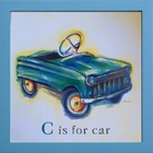 Gravura Infantil  Alfabeto 30 X 30 Cm