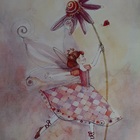 Gravura Infantil Fadas Fiona Floret  21 X 16 Cm