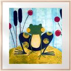 Gravura Infantil Sapo Colorido 25 X 25cm