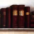 Gravura Para Escritório Livros Clássicos 24 x 12 cm