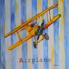 Gravuras Infantil Airplane 30 X 24 Cm
