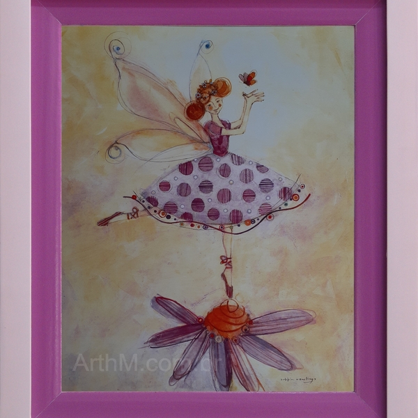 Gravuras Infantis Fadas  30 X 24 Cm