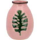 Greek Vaso Decorativo Enfeite 12x8x8cm Cerâmica Rosa