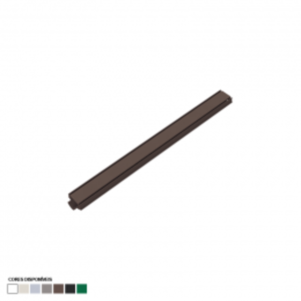 Grelha 08×100 Invisível Com Caixa Coletora Cor Marrom Fosco 0