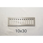 Grelha 10x30 cm em aluminio