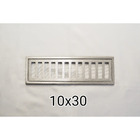Grelha 10x30 cm em aluminio