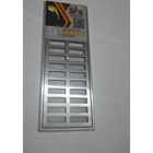 Grelha 15x40cm em aluminio