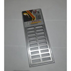 Grelha 15x40cm em aluminio