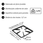 Grelha 6 Hastes Gb Fogão Industrial De Ferro Fundido 27x27cm