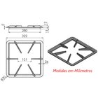 Grelha 6 Hastes Gb Fogão Industrial De Ferro Fundido 30x30cm