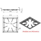 Grelha 8 Hastes Reforçada Glb Fogão Industrial Ferro 40x40cm