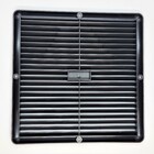 Grelha / Grade De Ventilação Preta 250x250mm