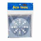 Grelha Abre e Fecha 150 Aço Inox Prata 16,4x1,5cm Over Time