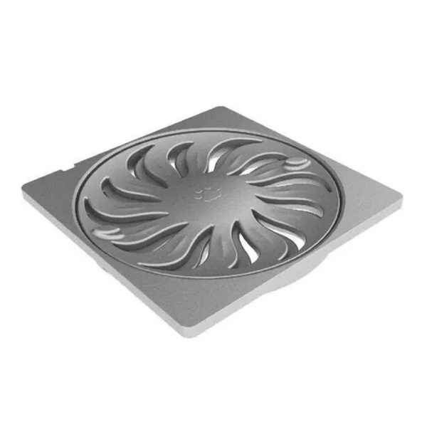 Grelha Abre/fecha Quadrada Titânio Dn 150 Tigre