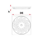 Grelha Abre/fecha Quadrada Titânio Dn 150 Tigre