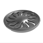 Grelha Abre/fecha Redonda Cor Titânio Dn 100 Tigre