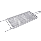 Grelha Aço Fechada Churrasco Miúdos Frango Pão De Alho