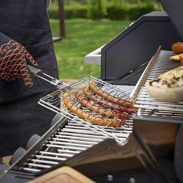 Grelha para Churrasqueira em Aço Inox 30x26cm Naterial