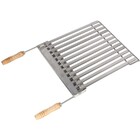 Grelha Aço Inox 304 Argentina Com Coletor De Gordura Removível