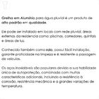 Grelha Aluminio 20x30