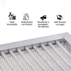 Grelha Aluminio C/tela Jjm 15x15