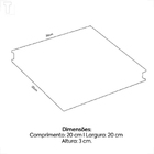 Grelha Aluminio C/tela Jjm 20x20