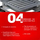 Grelha Aluminio C/tela Jjm 20x20