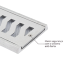 Grelha Aluminio Com Tela 10x100 Equation