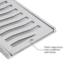 Grelha Aluminio Com Tela 15x50 Equation