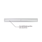 Grelha Aluminio Pedestre 10x100 Equation